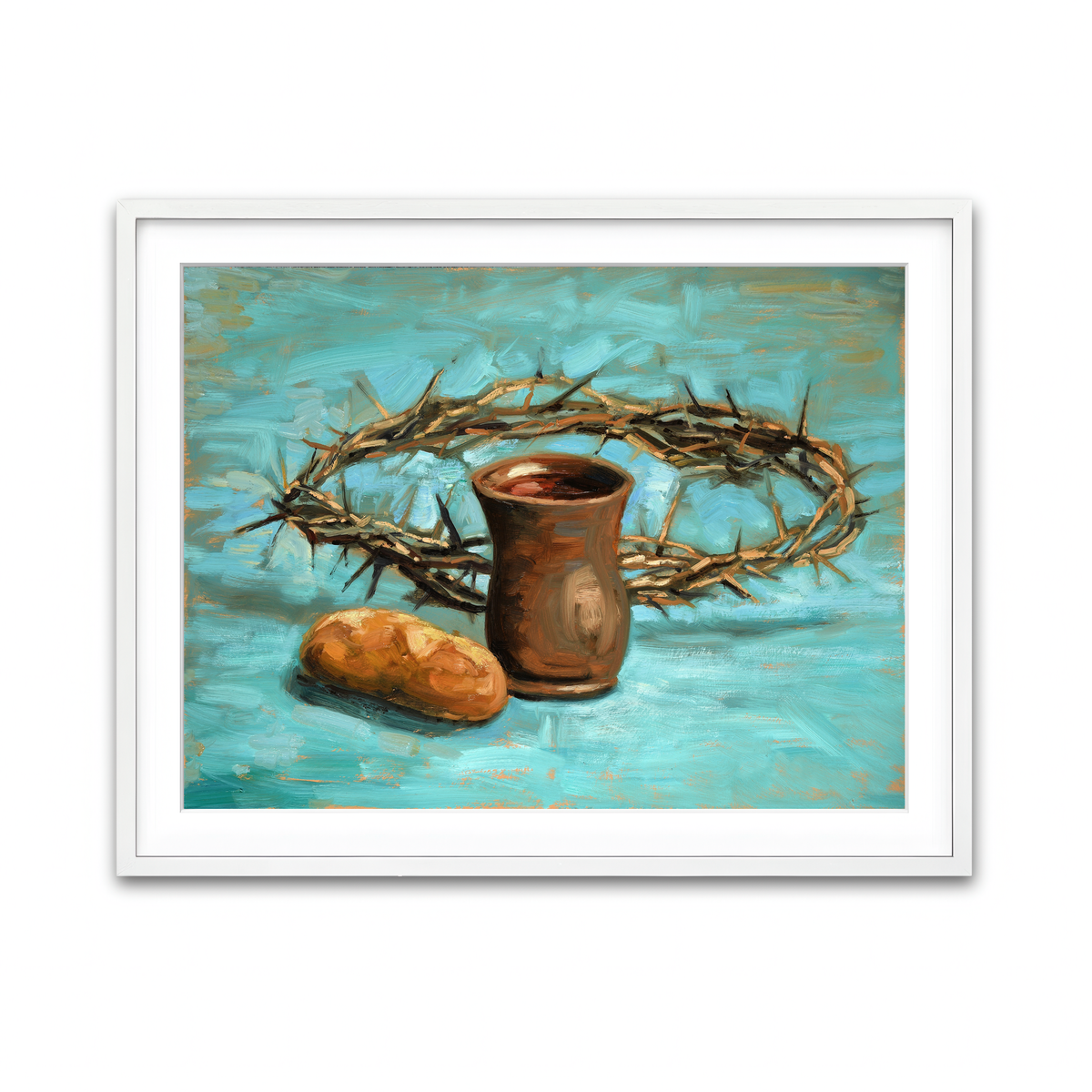 Framed Print 4x3 White