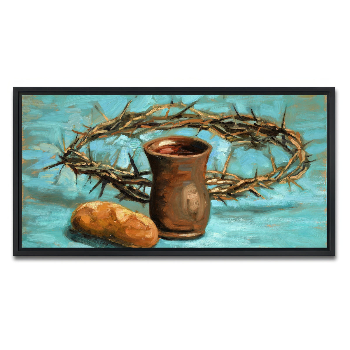 AUTO-MOCKUP WHITE | Crown of Thorns | 1 Piece | Black Framed Canvas | group=2x1