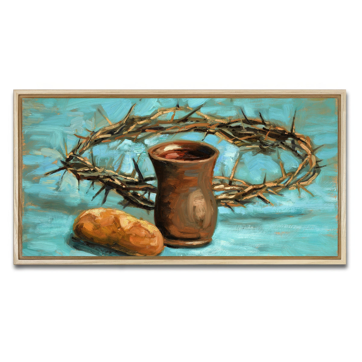 AUTO-MOCKUP WHITE | Crown of Thorns | 1 Piece | Natural Framed Canvas | group=2x1