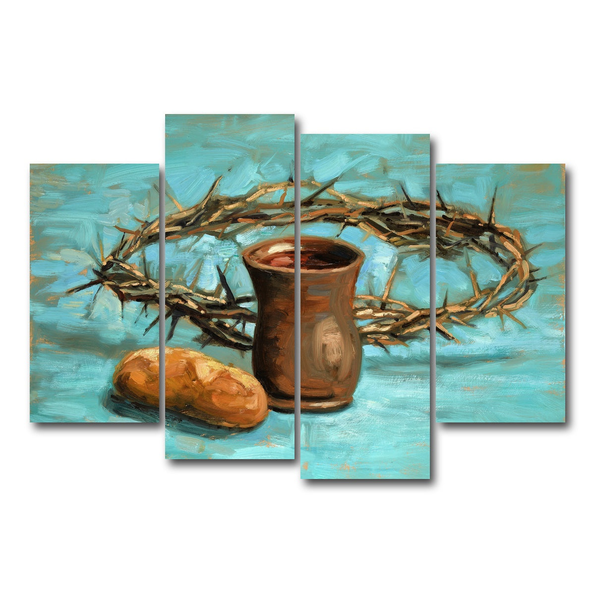 AUTO-MOCKUP WHITE | Crown of Thorns | 4 Piece | Gallery Wrap Canvas | group=4_short