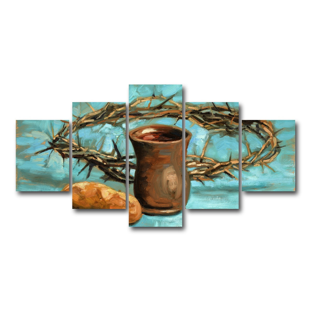 AUTO-MOCKUP WHITE | Crown of Thorns | 5 Piece | Gallery Wrap Canvas | group=5_short