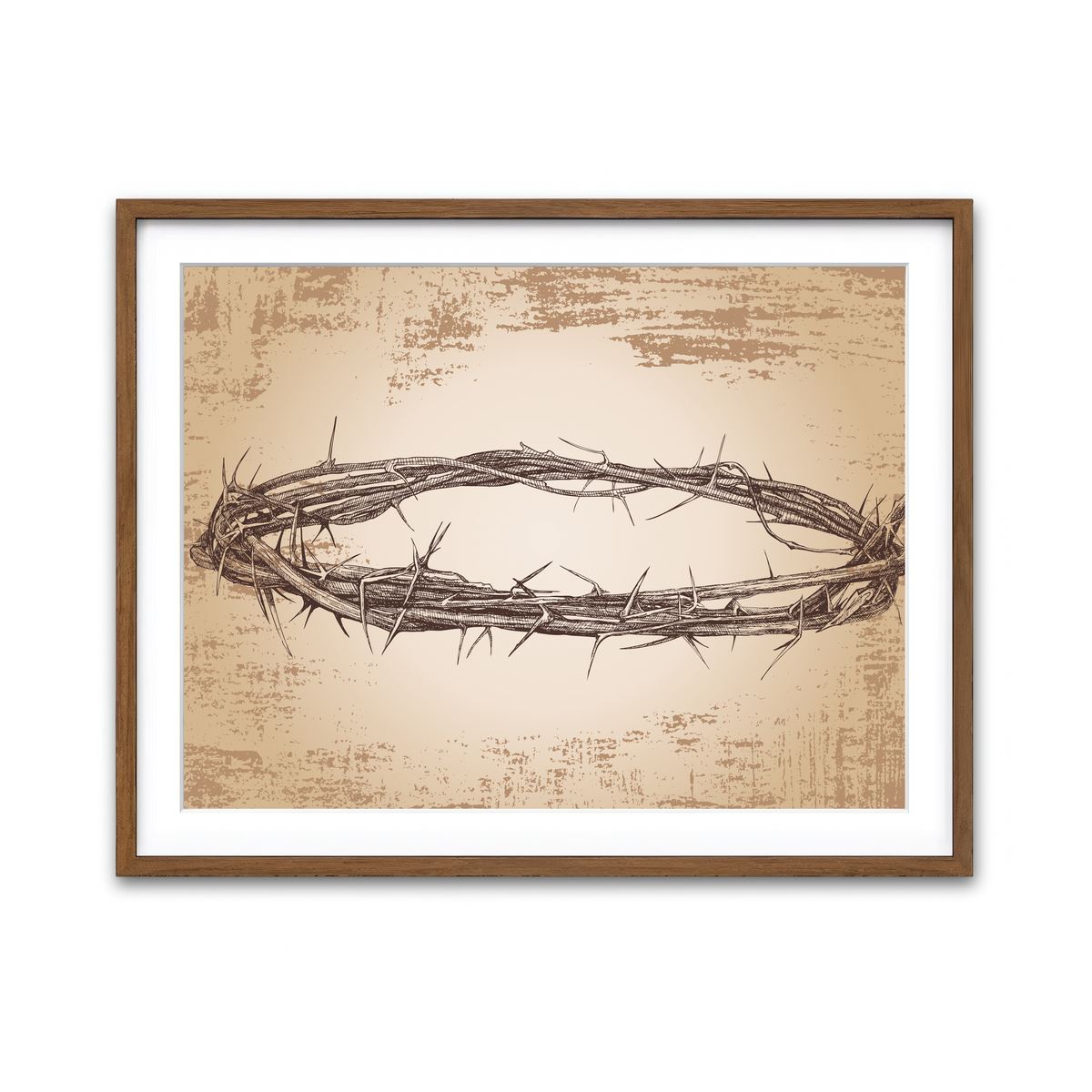 Framed Print 4x3 Walnut