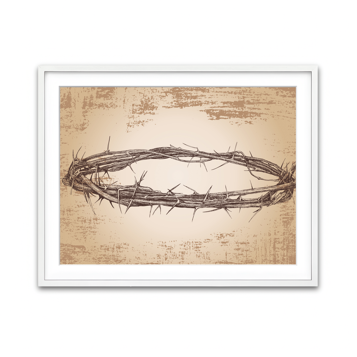 Framed Print 4x3 White