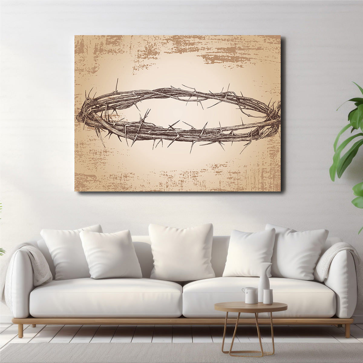 Crown of Thorns Vintage Wall Art