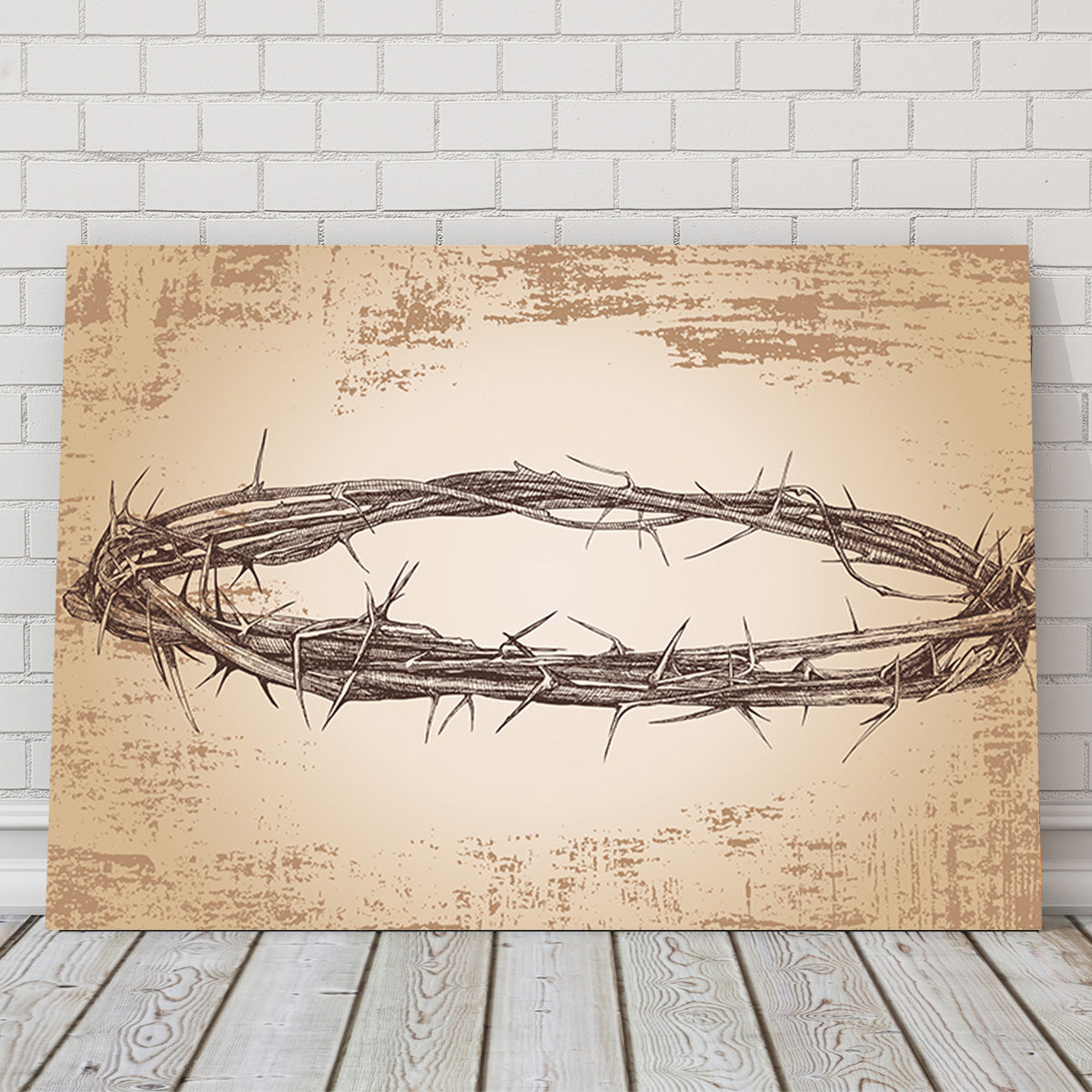 Crown of Thorns Vintage Wall Art