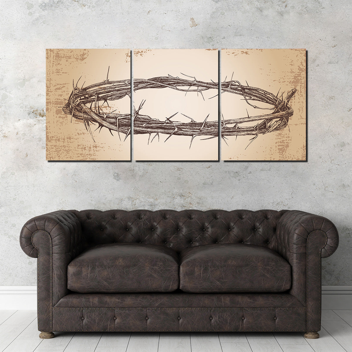 Crown of Thorns Vintage Wall Art