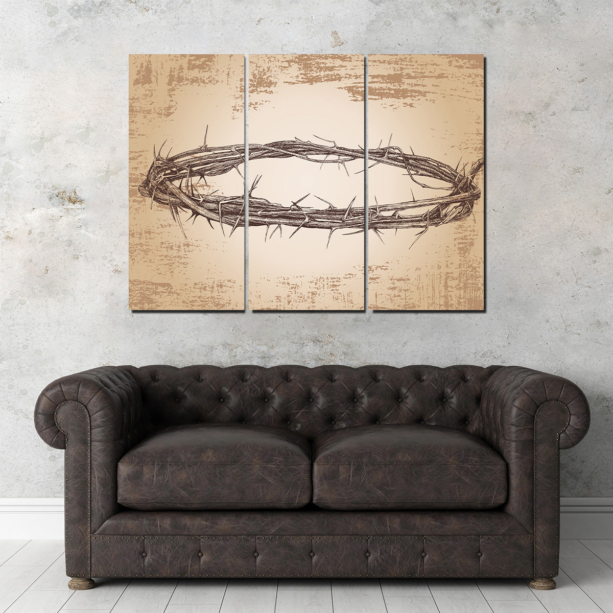 Crown of Thorns Vintage Wall Art
