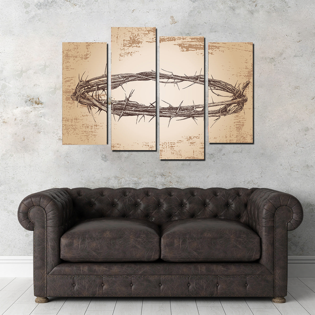Crown of Thorns Vintage Wall Art