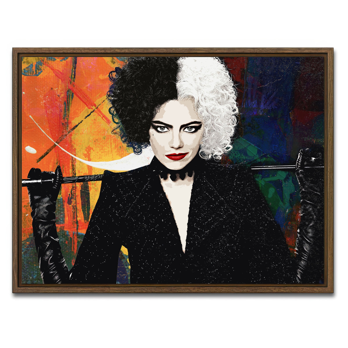 AUTO-MOCKUP WHITE | Cruella | 1 Piece | Walnut Framed Canvas | group=4x3