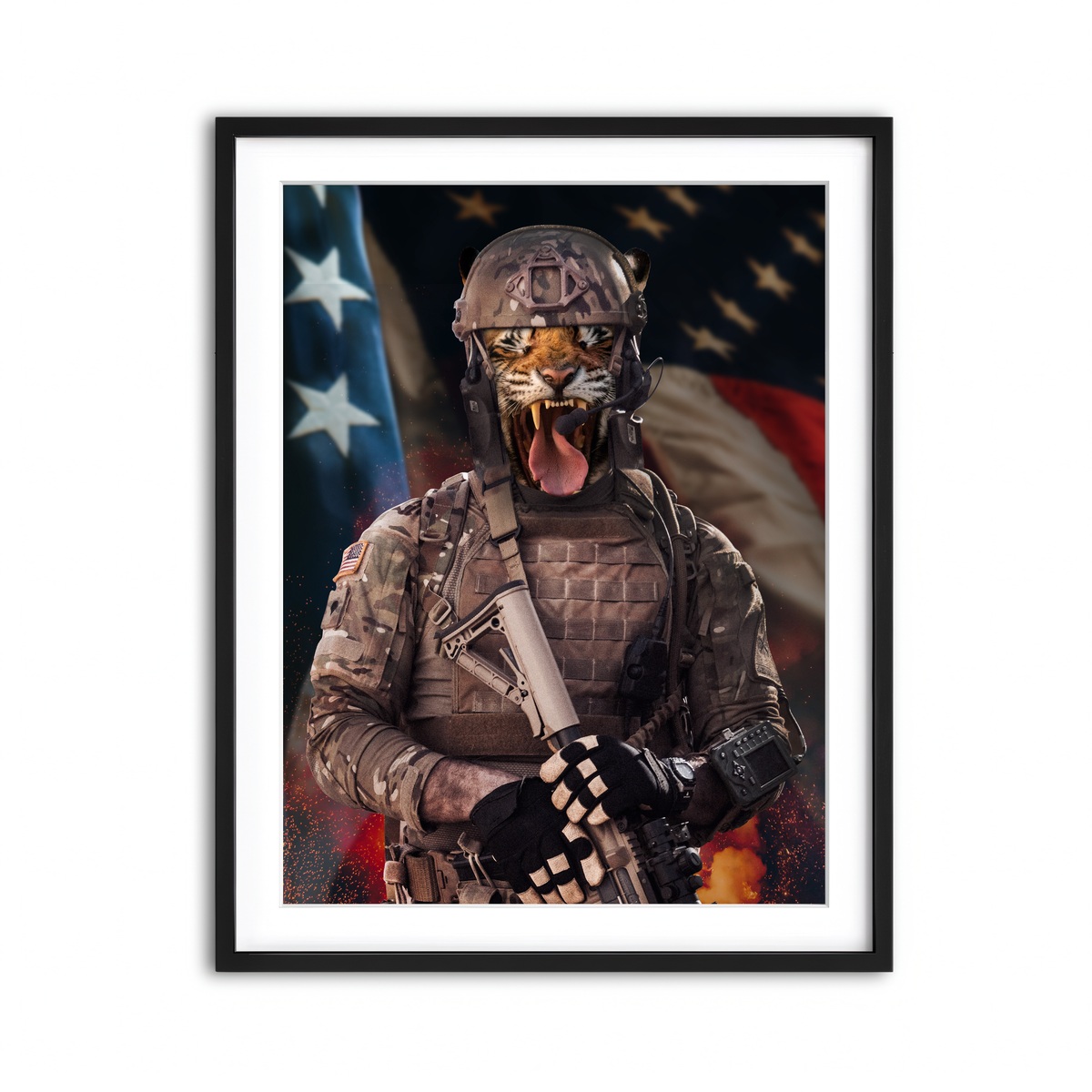 Framed Print 3x4 Black