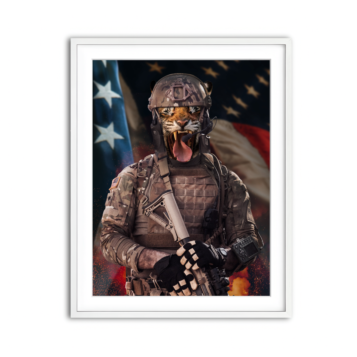 Framed Print 3x4 White