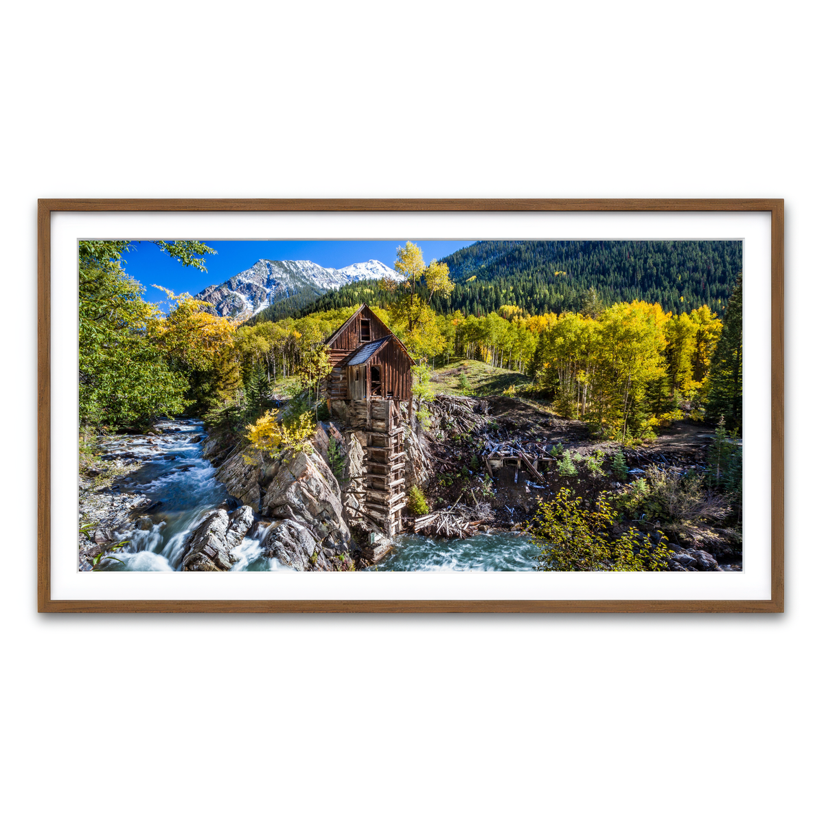 Framed Print 2x1 Walnut