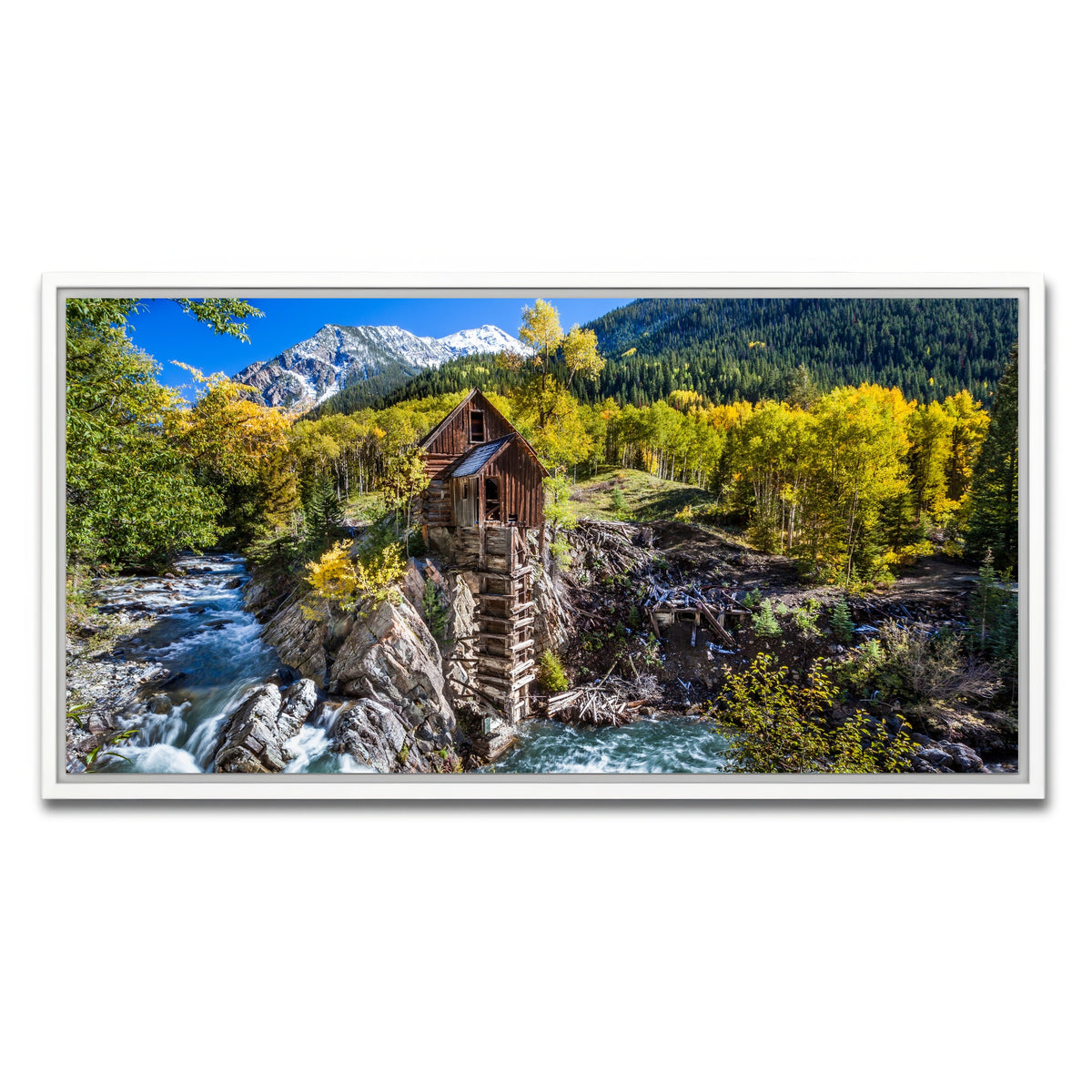 AUTO-MOCKUP WHITE | Crystal Mill | 1 Piece | White Framed Canvas | group=2x1