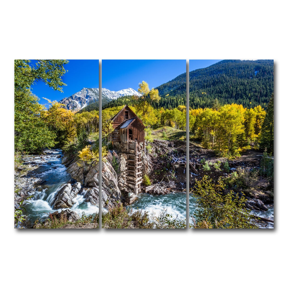 AUTO-MOCKUP WHITE | Crystal Mill | 3 Piece | Gallery Wrap Canvas | group=12x24