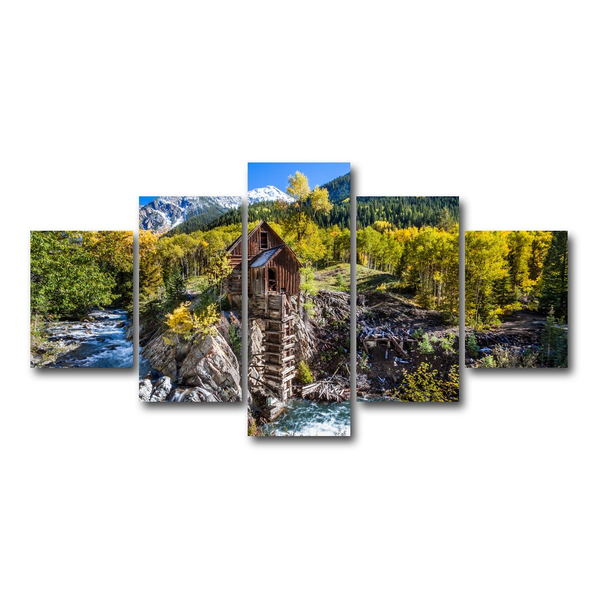 AUTO-MOCKUP WHITE | Crystal Mill | 5 Piece | Gallery Wrap Canvas | group=5_short