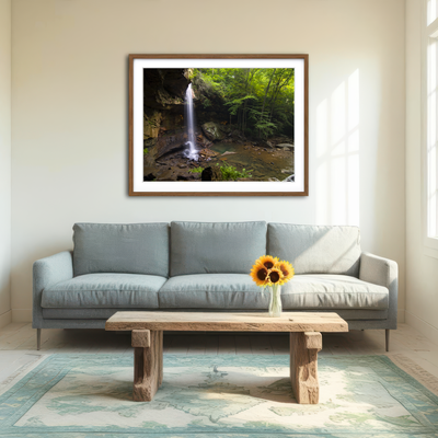 AUTO-MOCKUP ROOM | Cucumber Falls in Ohiopyle State Park Wall Art