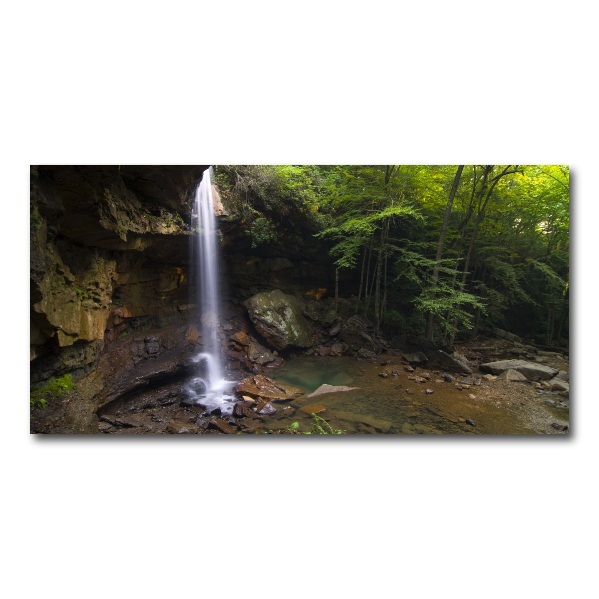 AUTO-MOCKUP WHITE | Cucumber Falls in Ohiopyle State Park | 1 Piece | Gallery Wrap Canvas | group=2x1