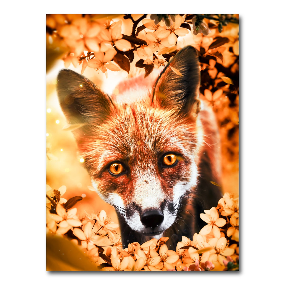 AUTO-MOCKUP WHITE | Curious fox | 1 Piece | Gallery Wrap Canvas | group=3x4