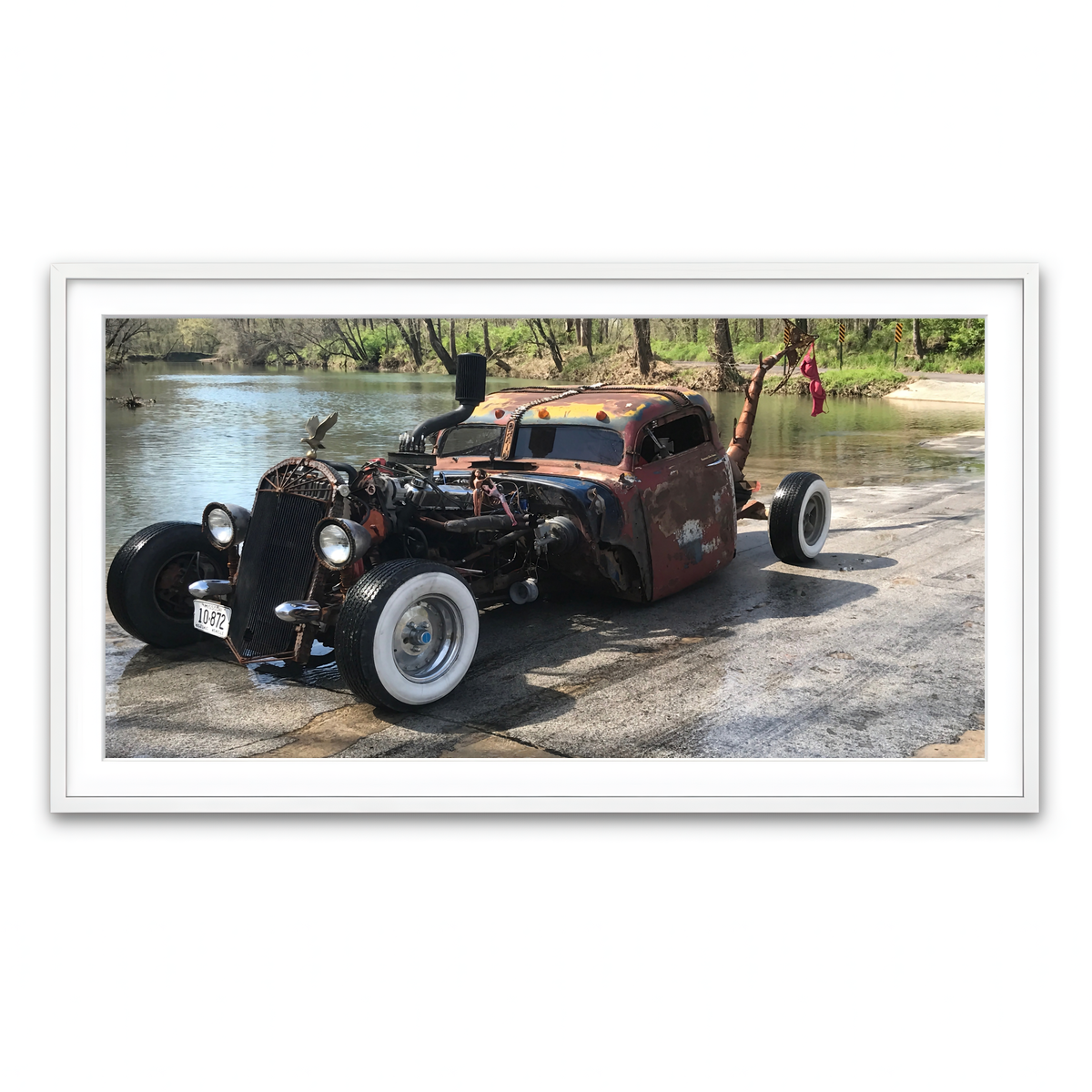 Framed Print 2x1 White