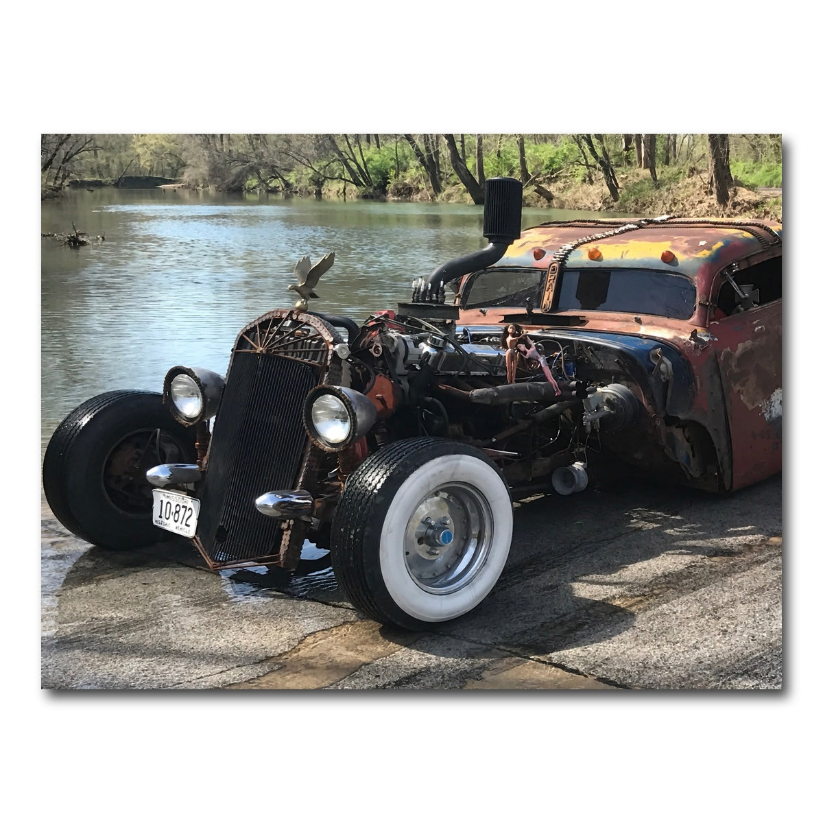 AUTO-MOCKUP WHITE | Custom Rat Rod | 1 Piece | Gallery Wrap Canvas | group=4x3