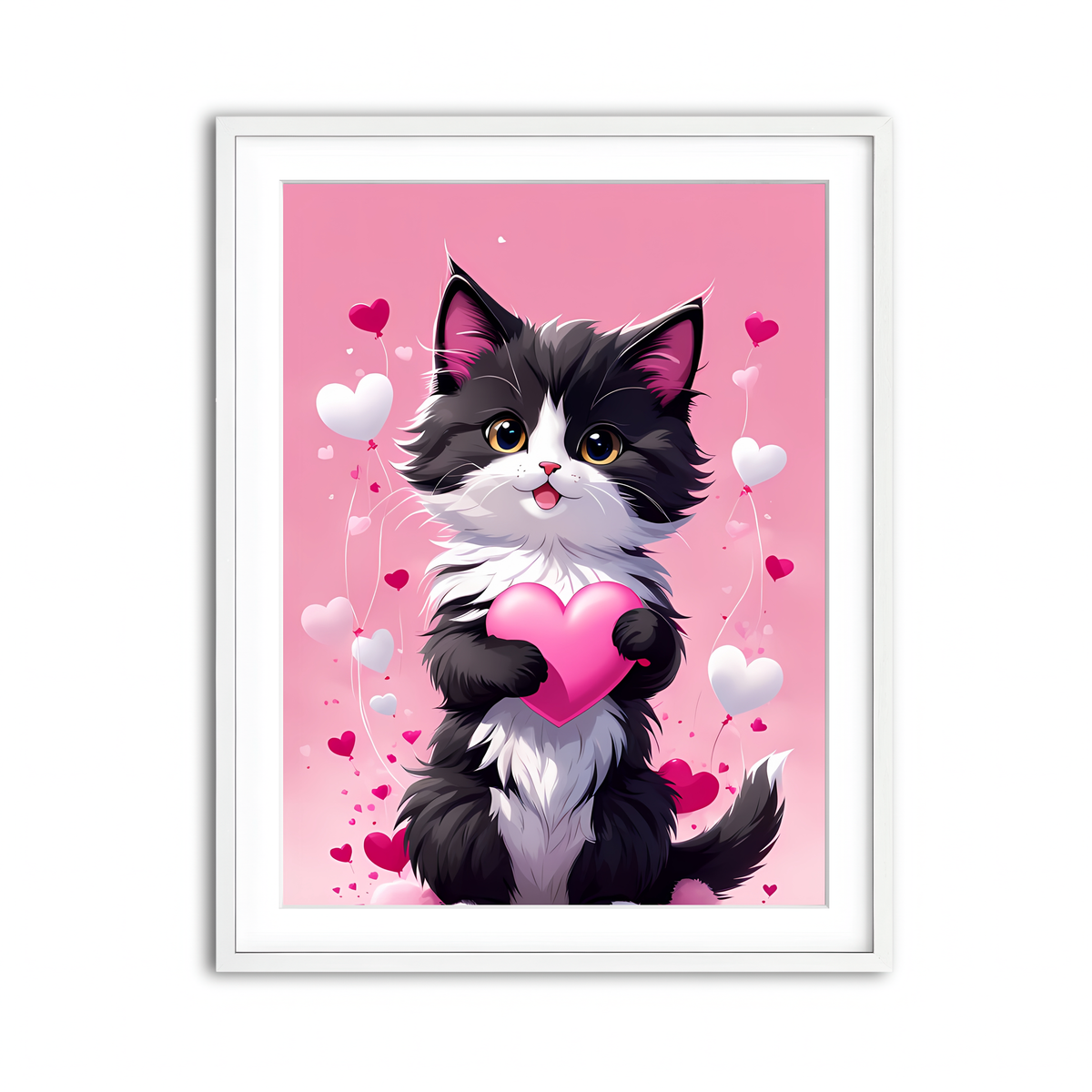 Framed Print 3x4 White