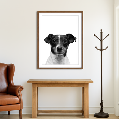 AUTO-MOCKUP ROOM | Cutie Dog Wall Art