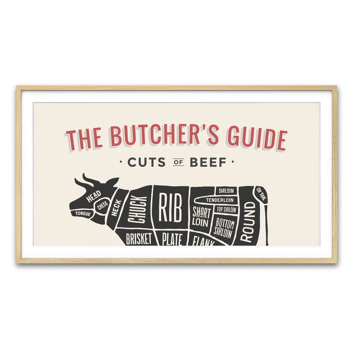 Framed Print 2x1 Natural