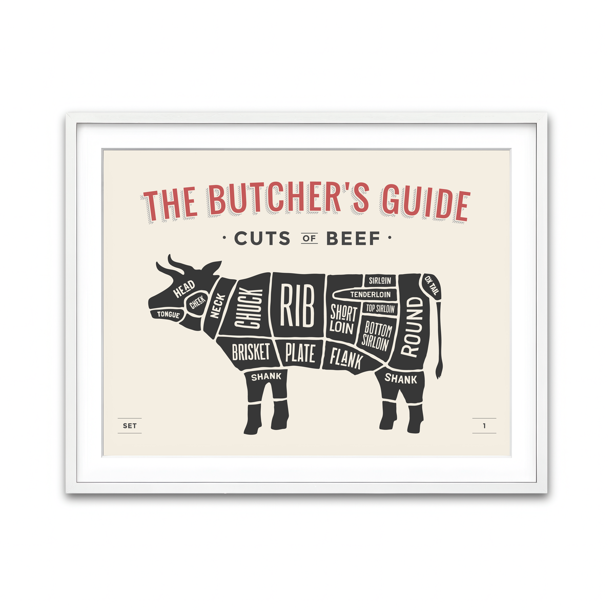 Framed Print 4x3 White