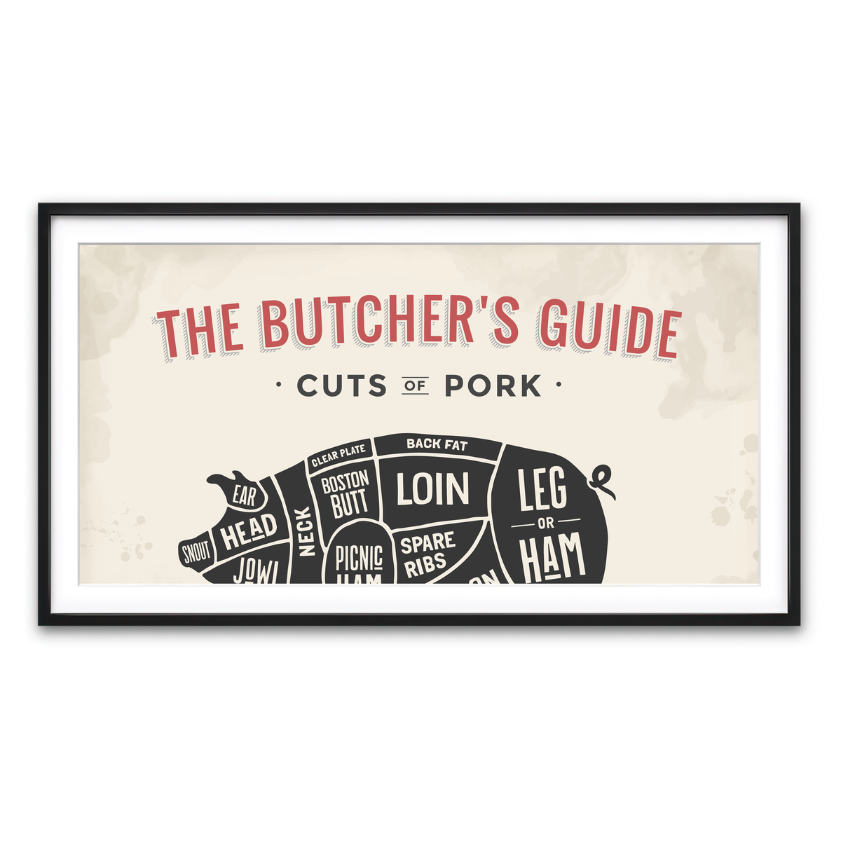 Framed Print 2x1 Black