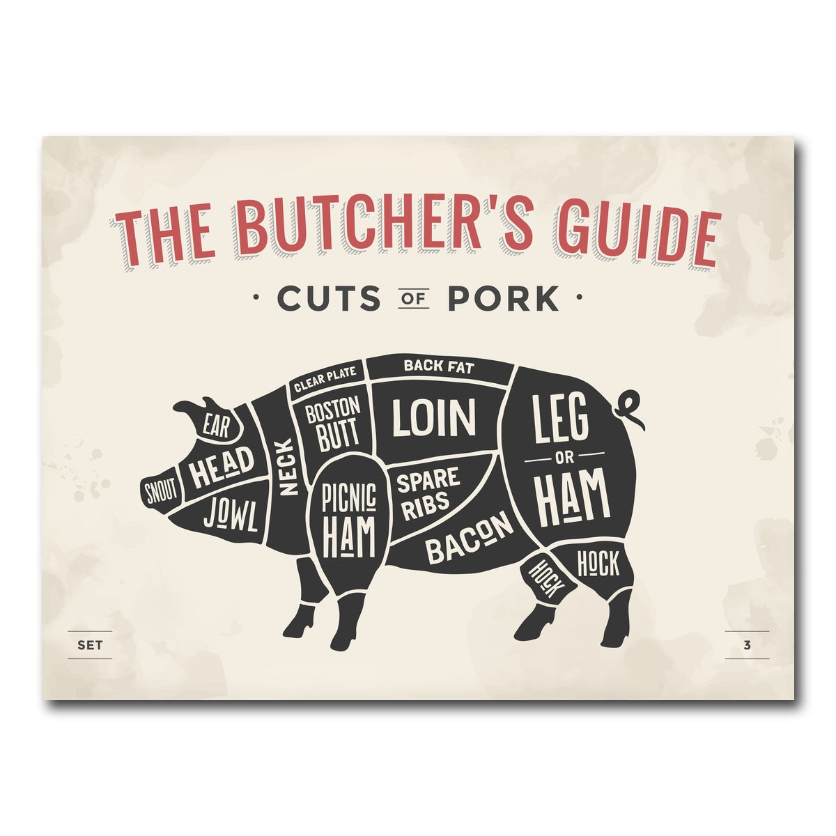 AUTO-MOCKUP WHITE | Cuts of Pork | 1 Piece | Gallery Wrap Canvas | group=4x3