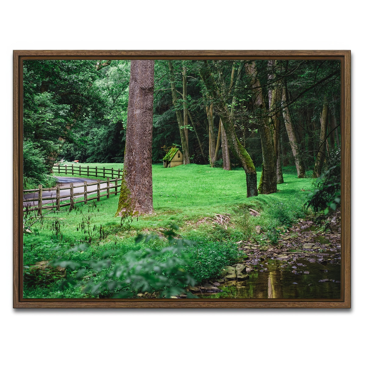 AUTO-MOCKUP WHITE | Cuttalossa Farm | 1 Piece | Walnut Framed Canvas | group=4x3