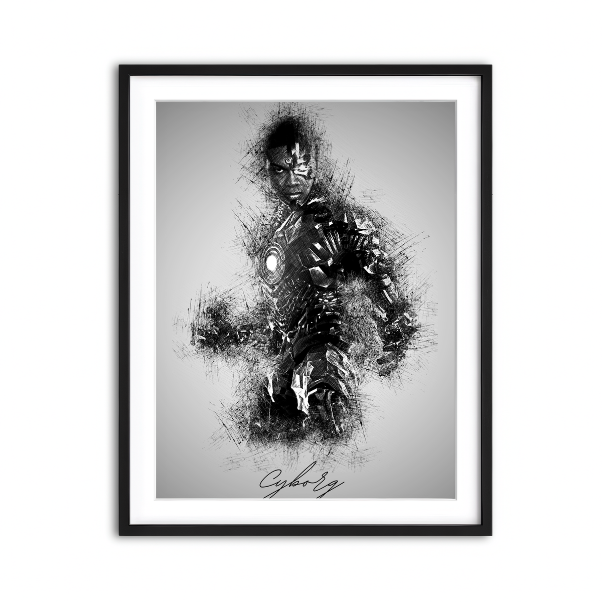 Framed Print 3x4 Black