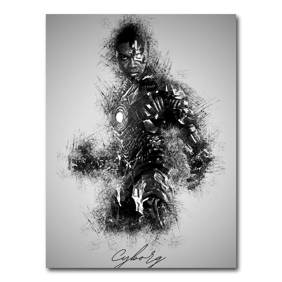 AUTO-MOCKUP WHITE | Cyborg | 1 Piece | Gallery Wrap Canvas | group=3x4
