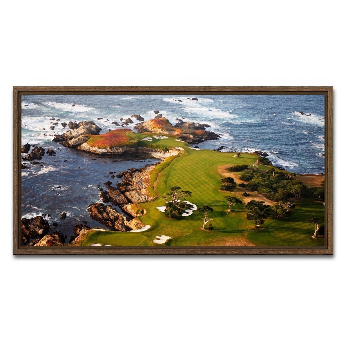 AUTO-MOCKUP WHITE | Cypress Point | 1 Piece | Walnut Framed Canvas | group=2x1