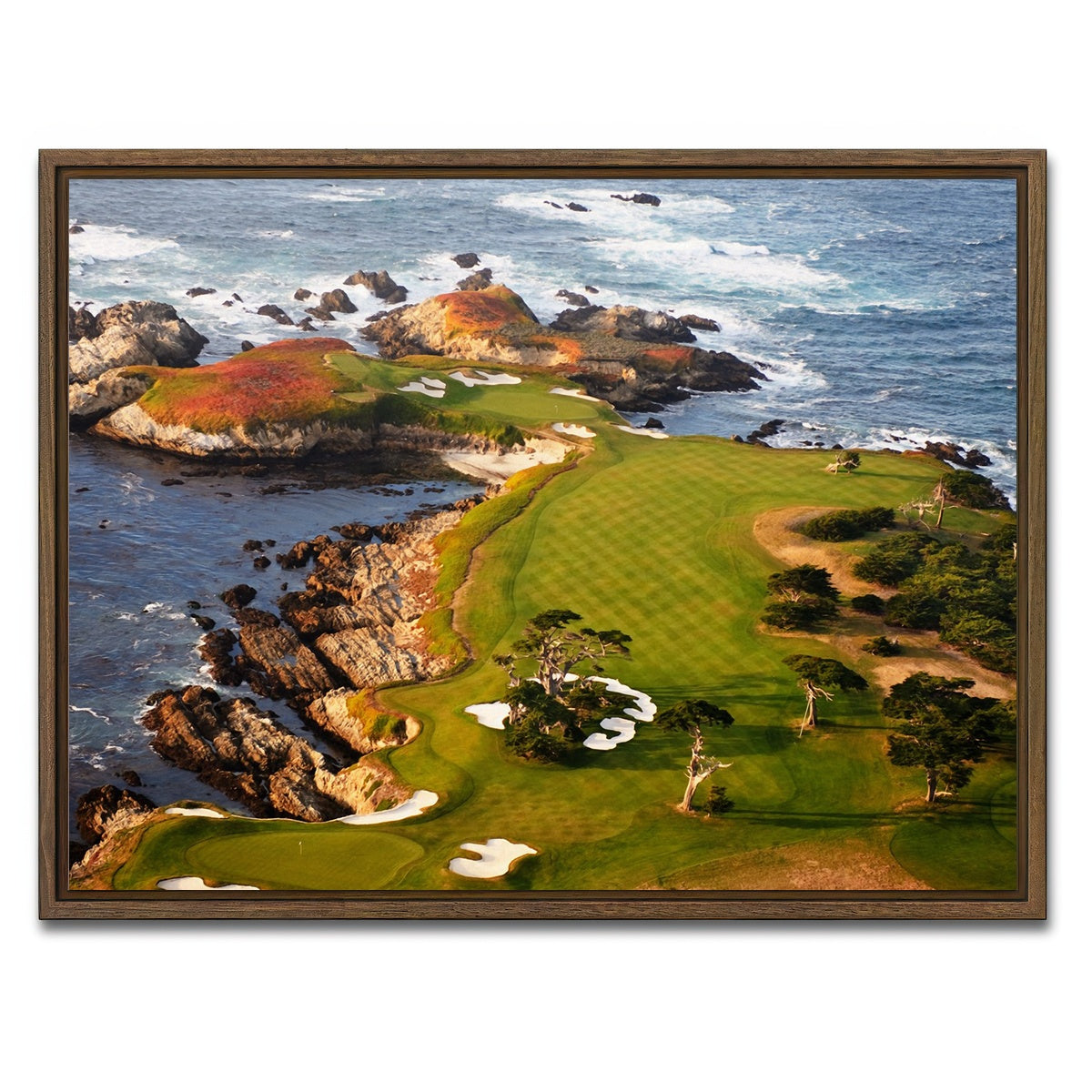 AUTO-MOCKUP WHITE | Cypress Point | 1 Piece | Walnut Framed Canvas | group=4x3