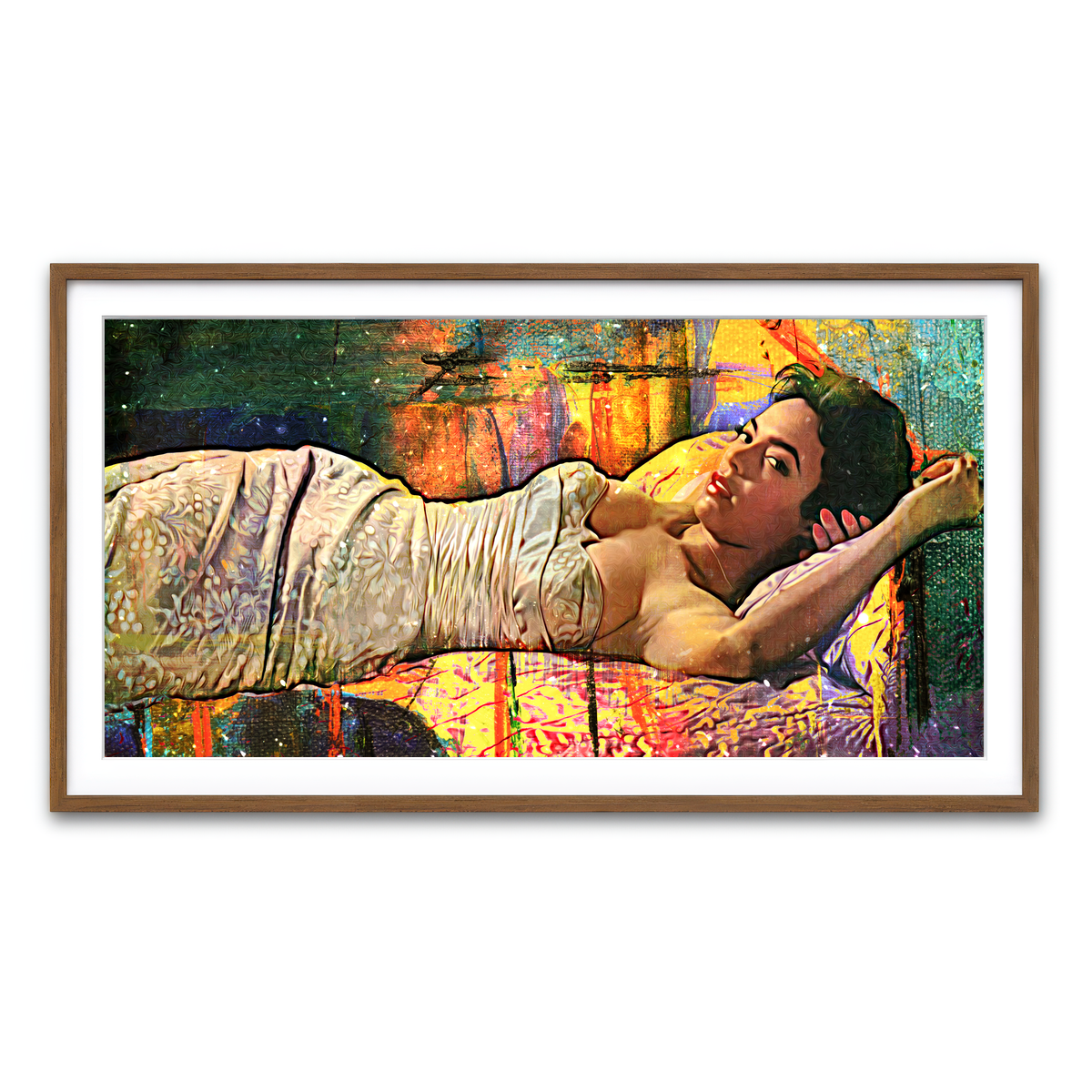 Framed Print 2x1 Walnut