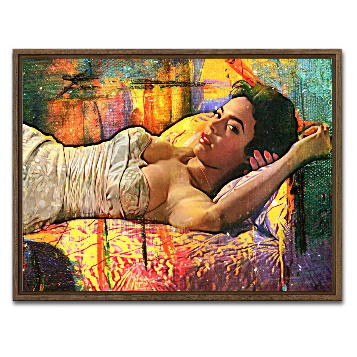 AUTO-MOCKUP WHITE | D-Dandridge | 1 Piece | Walnut Framed Canvas | group=4x3