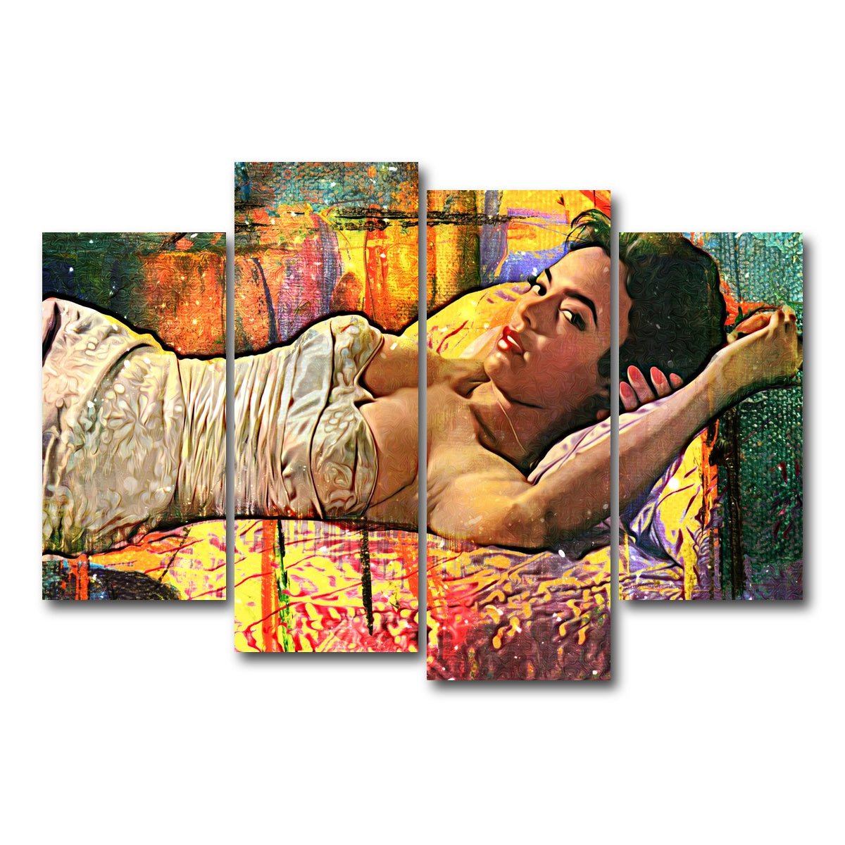 AUTO-MOCKUP WHITE | D-Dandridge | 4 Piece | Gallery Wrap Canvas | group=4_short