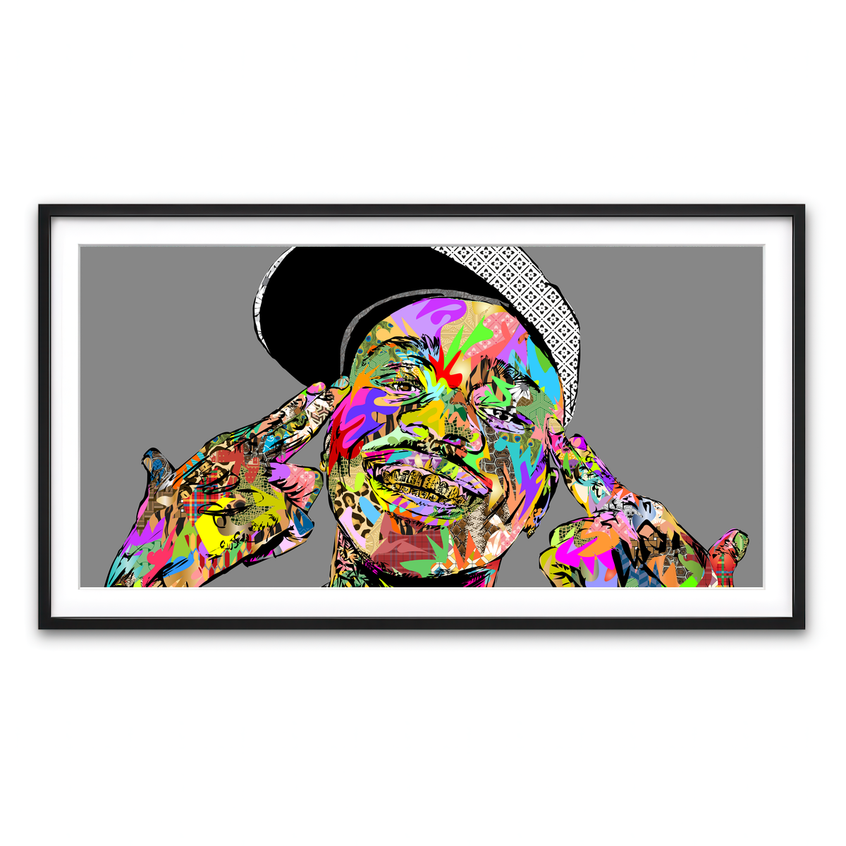 Framed Print 2x1 Black