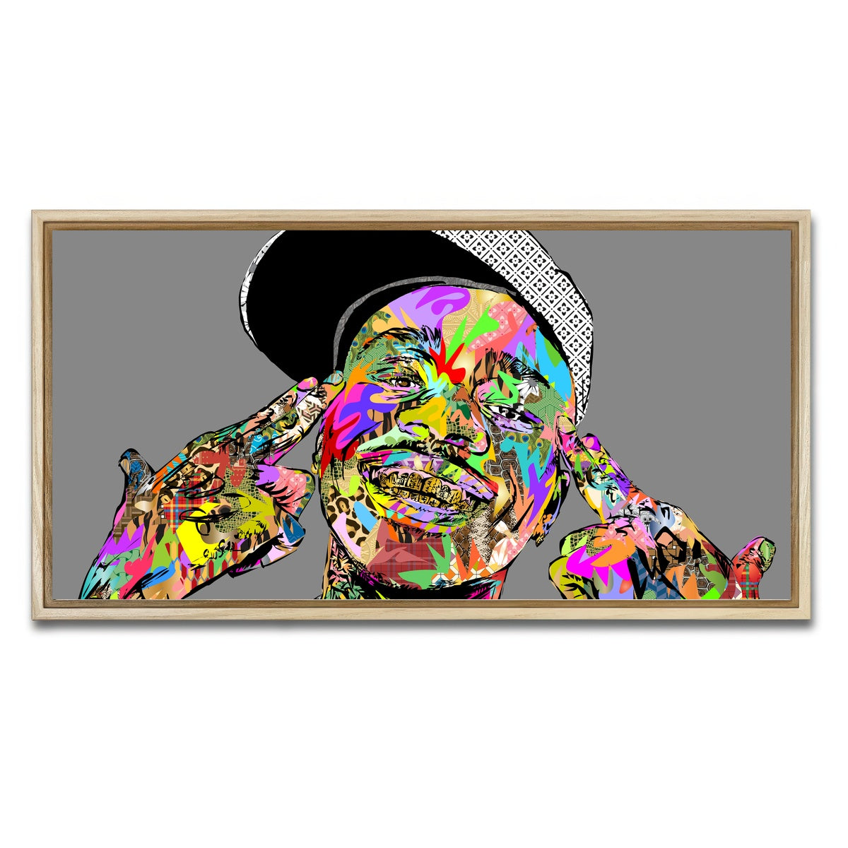 AUTO-MOCKUP WHITE | DABABY | 1 Piece | Natural Framed Canvas | group=2x1