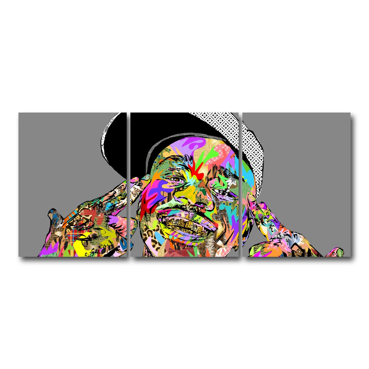 AUTO-MOCKUP WHITE | DABABY | 3 Piece | Gallery Wrap Canvas | group=18x24