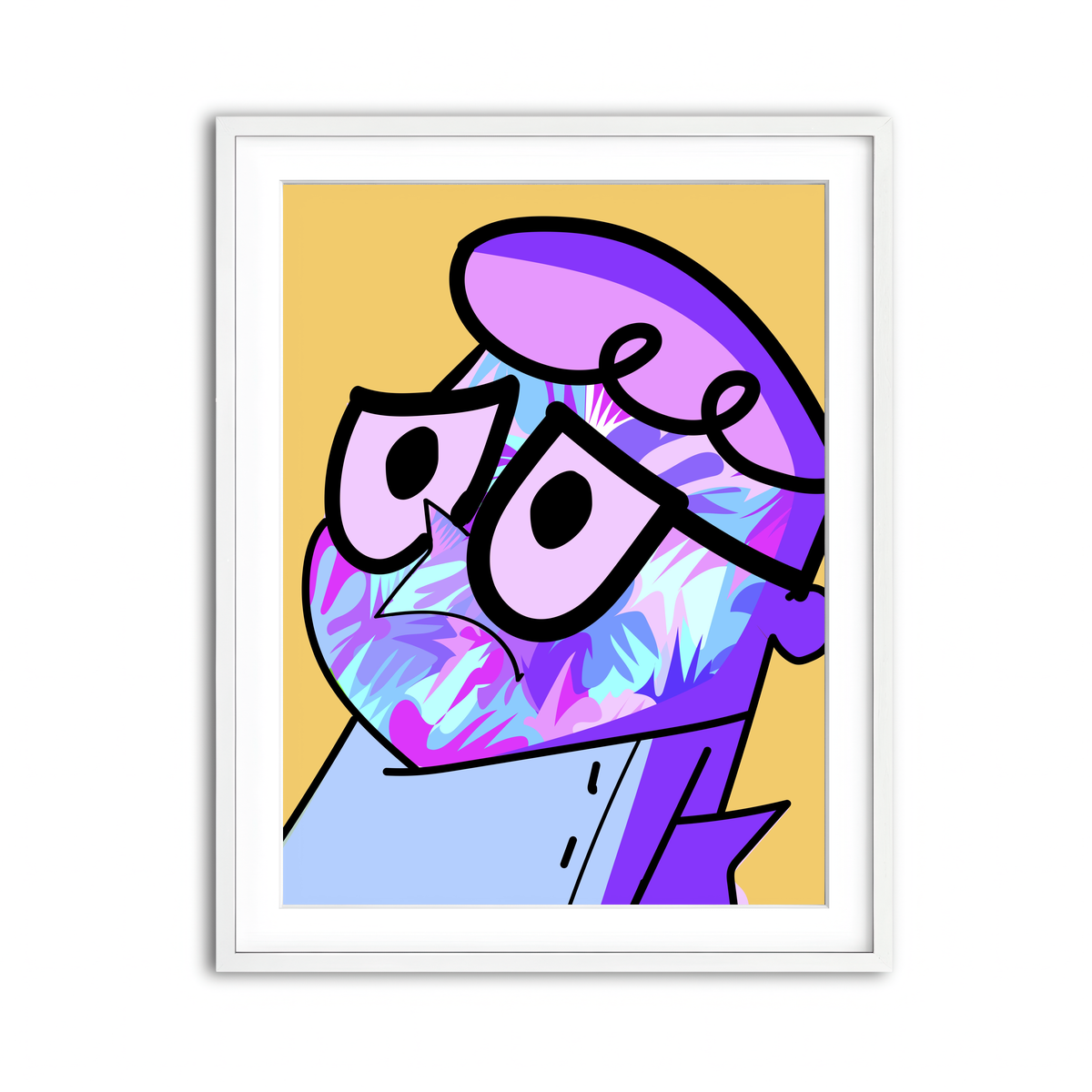 Framed Print 3x4 White