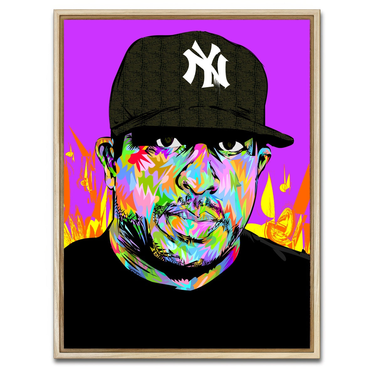 AUTO-MOCKUP WHITE | DJ PREMIER | 1 Piece | Natural Framed Canvas | group=3x4