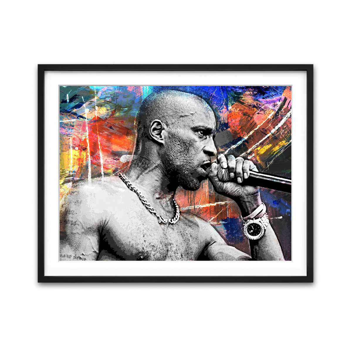 Framed Print 4x3 Black