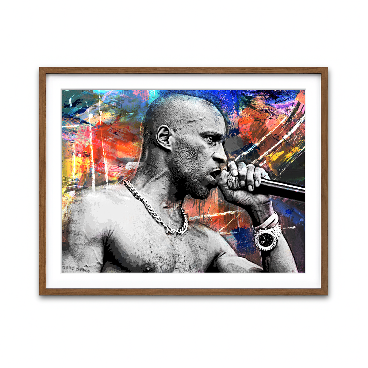 Framed Print 4x3 Walnut