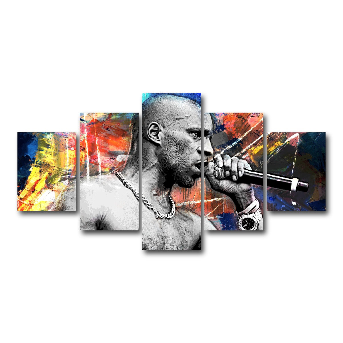 AUTO-MOCKUP WHITE | DMX Abstract | 5 Piece | Gallery Wrap Canvas | group=5_short