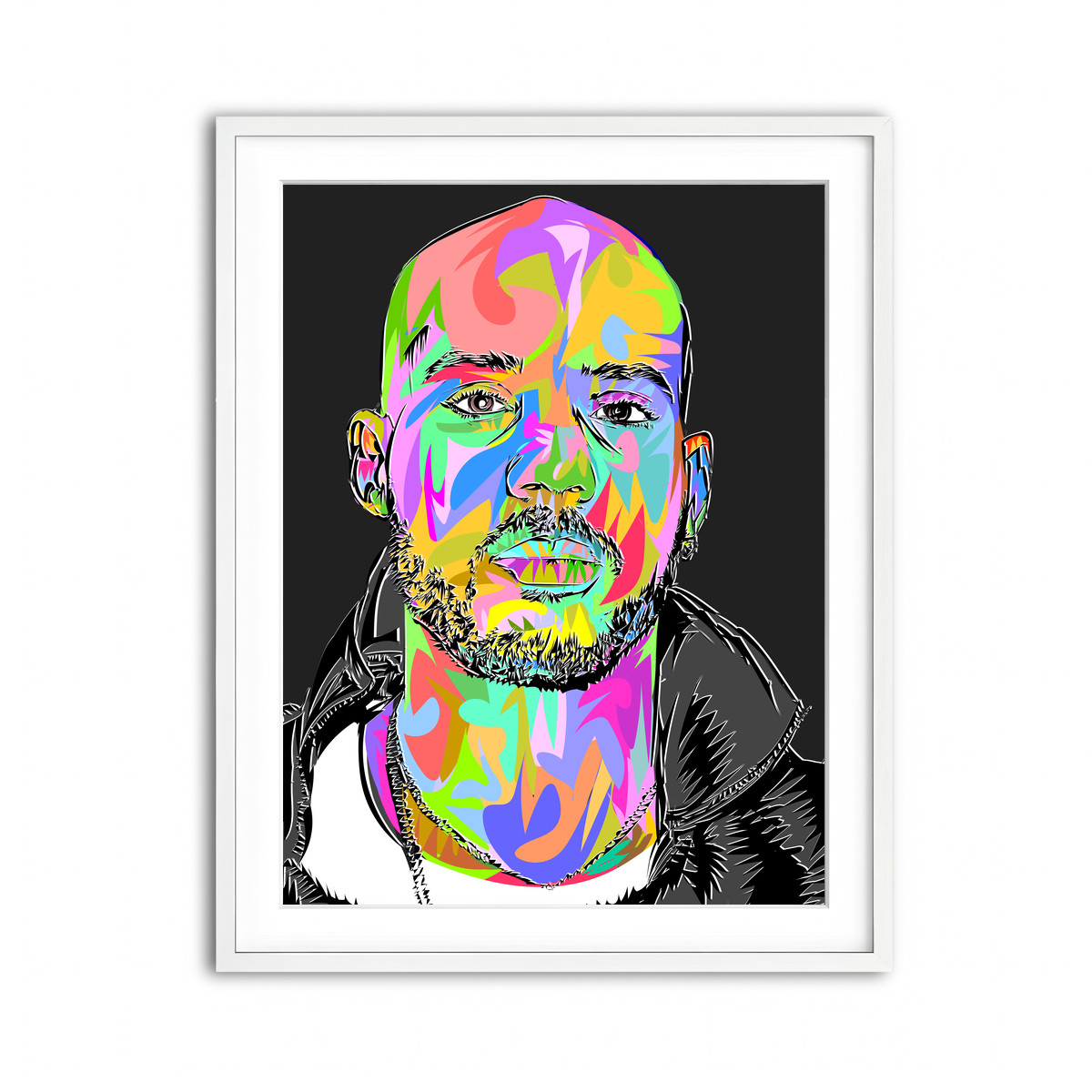 Framed Print 3x4 White