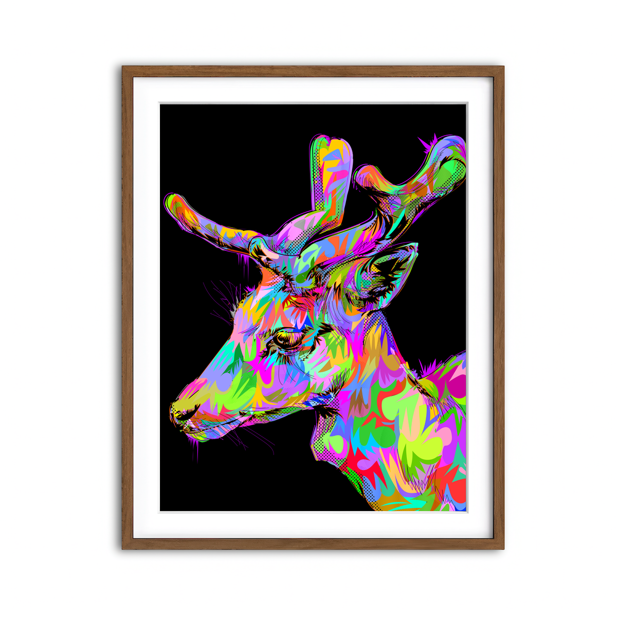 Framed Print 3x4 Walnut