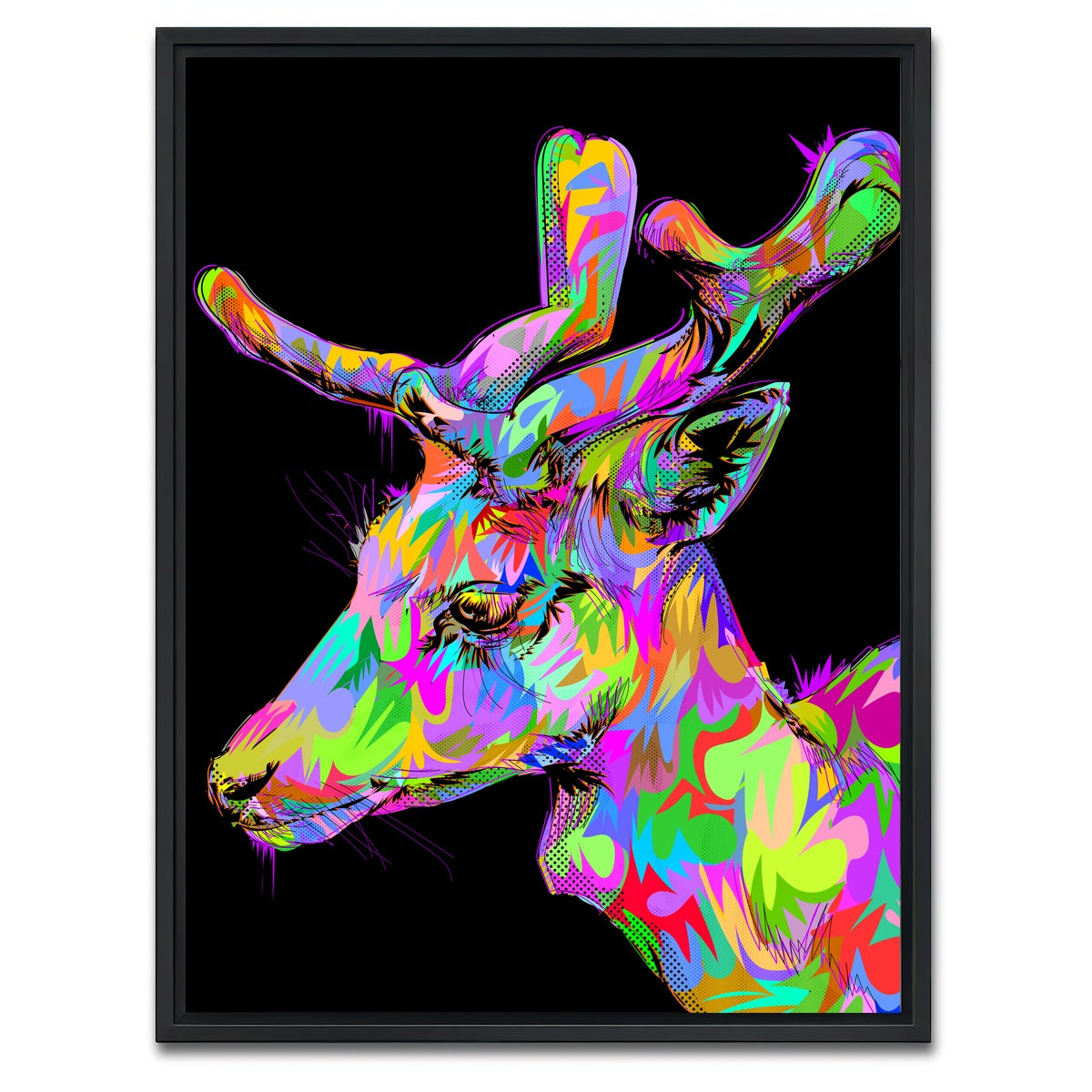AUTO-MOCKUP WHITE | DOE | 1 Piece | Black Framed Canvas | group=3x4