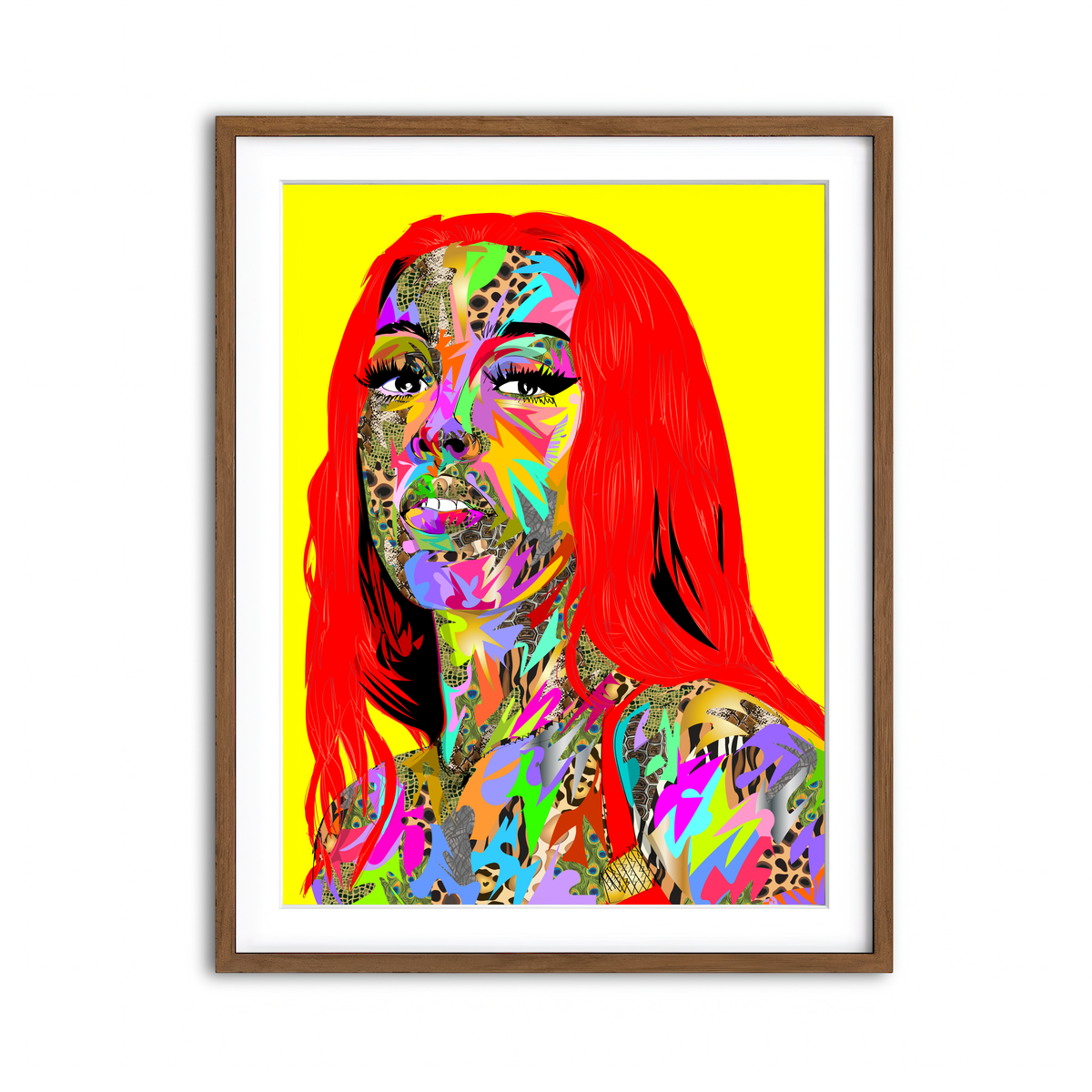 Framed Print 3x4 Walnut